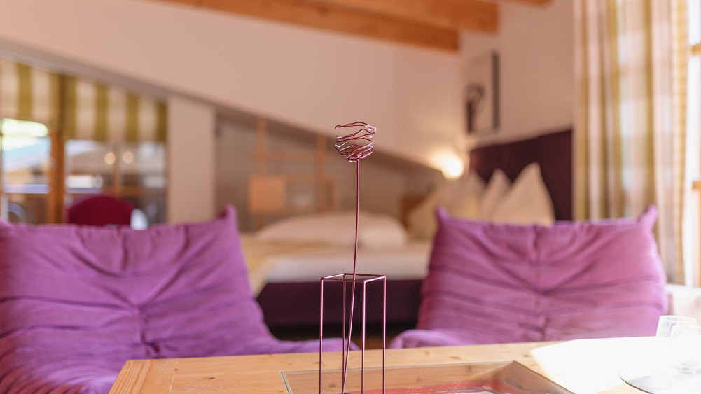 Design Suite im Hotel Glemmtalerhof in Saalbach Hinterglemm, mit viel Platz, Komfort & genügend Freiraum um 